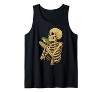 Esqueleto Rana Halloween Zoo Animal Vida Silvestre Temporada Espeluznante Camiseta sin Mangas