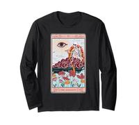 Esqueleto Retro Riding Cloud The Audacity Tarot Card Arcoíris Manga Larga