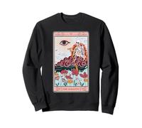 Esqueleto Retro Riding Cloud The Audacity Tarot Card Arcoíris Sudadera