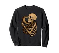 Esqueleto Serpiente Halloween Zoológico Animal Vida Silvestre Temporada Espeluznante Sudadera