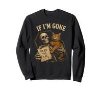 Esqueleto Si Im Gone Alimentar Al Gato Spooky Kitty Lover Sudadera