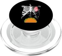 Esqueleto Taco Belly Divertido Fiesta de Halloween Embarazo Pareja PopSockets PopGrip para MagSafe