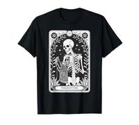 Esqueleto tejiendo la Tarjeta del Tarot del tejedor Camiseta