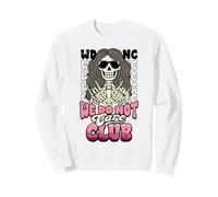 Esqueleto WDNC We Do Not Care Club Divertido Halloween Sudadera