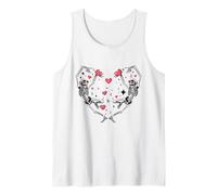 Esqueletos Bailando Enamorados | Lindo Romance gótico de San Valentín Camiseta sin Mangas