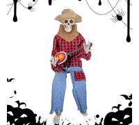 Esqueletos de banjo de Halloween | Decoraciones de esqueleto de Halloween,Estatuilla de esqueleto de, adorno de, decoración gótica, decoración de