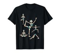 Esqueletos de Yoga Espeluznante Yoga Divertido anatomía meditación Arte Camiseta gráfica económica