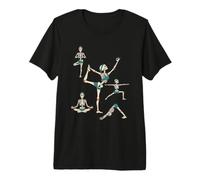 Esqueletos de Yoga Espeluznante Yoga Divertido anatomía meditación Arte Camiseta Premium
