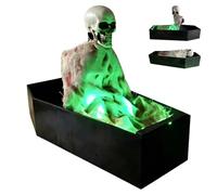 Esqueletos Para Halloween Figura De Terror Activada Por Voz En Ataúd