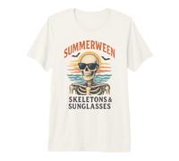 Esqueletos y Gafas de Sol Summerween - Spooky Summer Camiseta Premium