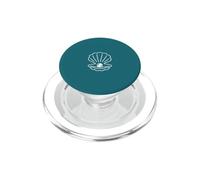 Esquema marítimo Abierto de Concha festoneada Simple PopSockets PopGrip para MagSafe