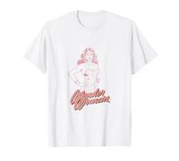 Esquema Rosa de Wonder Woman PAPL2370 Camiseta