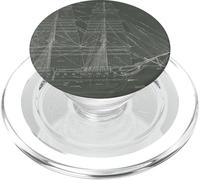 Esquemas de Buques de la Constitución del USS (1927) PopSockets PopGrip para MagSafe