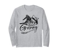 Esquí Abuelitas Abuela Esquiador Esquiador Abuela Manga Larga