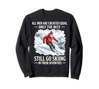 Esquí Abuelo Cita Deportes de Invierno Montaña Hobby Sudadera