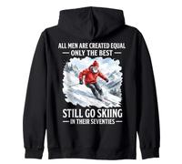 Esquí Abuelo Cita Deportes de Invierno Montaña Hobby Sudadera con Capucha
