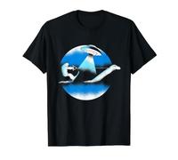 Esquí acuático Bigfoot Loch Ness Monster & Aliens! Funny Cryptid Camiseta gráfica económica, Hombre, Negro, S