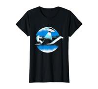 Esquí acuático Bigfoot Loch Ness Monster & Aliens! Funny Cryptid Camiseta gráfica económica, Mujer, Negro, XL