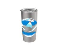 Esquí acuático Bigfoot Loch Ness Monster & Aliens! Funny Cryptid Vaso térmico de acero inoxidable de doble pared