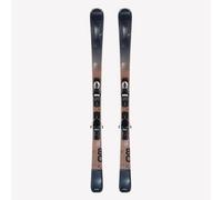 Esquí Allmountain con fijaciones, Patrol 80, negro y madera 175 cm