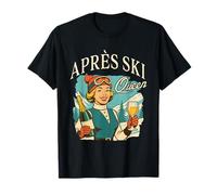 Esquí Amante Esquí Viaje Apres Ski Social Club Apres Ski Queen Camiseta
