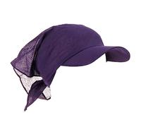 Esquí de Algodón a prueba de viento y protector solar al aire libre de Color caramelo Sólido con Impreso por Todo el Algodón Brim Gorro para Ducha, I, Talla única