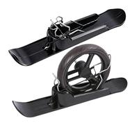 Esquí de nieve para cochecito - Fijación ligera 2 en 1, esquí de nieve para Balance Scooter Ski Board y Sled, para bicicleta de equilibrio, sillas de ruedas, correr, ciclismo, rutas deportivas, áreas