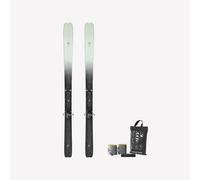 Esquí de travesía carbono con fijaciones y pieles, WILDER 95 178 cm