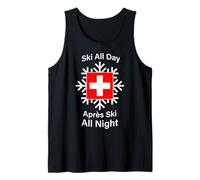 Esquí Todo el Día Après Esquí Toda la Noche Suiza Camiseta sin Mangas