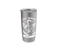 Esquiador Esquiador Patrón San Bernardo Esquiadores Invierno Vintage Vaso térmico de acero inoxidable de doble pared