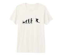 Esquiador Evolución Aficionado al esquí Camiseta Premium