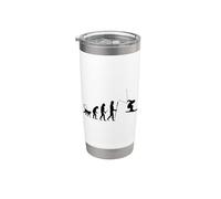 Esquiador Evolución Aficionado al esquí Vaso térmico de acero inoxidable de doble pared