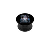 Esquiador gnomo navideño Copo de Nieve mágico PopSockets PopGrip Adhesivo