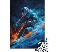 Esquiador Puzzle de 1000 Piezas Papel para Adultos Escena de Nieve Dinámica Relajación Decoración Familiar Mejora Atención Regalo 52x38cm/1000pcs