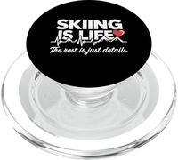 Esquiar es Vida El Resto es Detalles Esquí Vacaciones Heartbeat PopSockets PopGrip para MagSafe