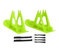 Esquíes de Equilibrio para niños, Accesorio para Tabla de Nieve y Trineo, Tabla de esquí de plástico con Correas para convertir en Bicicleta, Juguete de Invierno de Doble propósito (Verde)