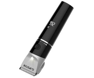 Esquiladora inalámbrica DeloX de modelo Clipster, esquiladora de animales, con 4 recalces incluidos, color negro, esquileo de precisión, batería de iones de litio, ancho de corte de 38 mm