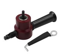 Esquiladoras Cortador de chapa Metal, herramienta corte mordedor hierro doble cabeza, accesorio taladro eléctrico, placa modificación, punzón, tijeras ajustables(Set B)