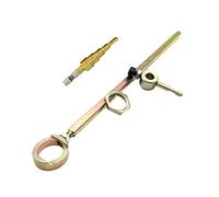 Esquiladoras Cortador de chapa Metal, herramienta corte mordedor hierro doble cabeza, accesorio taladro eléctrico, placa modificación, punzón, tijeras ajustables(Cut Round Accessory)