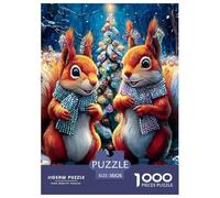 Esquilo Puzzle 1000 Piezas Entretenimiento Creativo Regalo Diversión Obra De Arte Rompecabezas Desafiante Noches De Juegos Adultos Y Niños A Partir De 12 Años 38x26cm/1000pcs