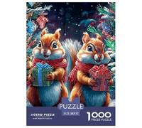 Esquilo Puzzle 1000 Piezas para Entretenimiento Creativo Regalo Diversión Decoración del Rompecabezas Juguetes Desafiantes para Adultos Y Niños 52x38cm/1000pcs
