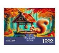 esquilo Puzzle Imposible,desafío for Adults Juego EduGatoivo 1000 Piezas Obra De Arte De Juego De para Adultos Y Niños Mayores De 12 Años 52x38cm/1000pcs