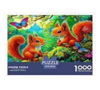 esquilo Puzzle Imposible,desafío para Adultos Entretenimiento Creativo 1000 Piezas Obra De Arte De Juego De para Adultos Y Niños A Partir De 12 Años 38x26cm/1000pcs