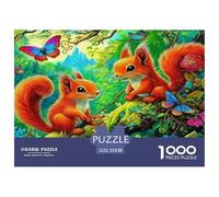esquilo Puzzles Imposible,desafío for Adults Entretenimiento Creativo 1000 Piezas Obra De Arte De Juego De para Adultos Y Niños A Partir De 12 Años 52x38cm/1000pcs