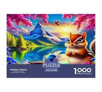 esquilo Puzzles Imposible,desafío for Adults Entretenimiento Creativo 1000 Piezas Obra De Arte De Juego De para Adultos Y Niños A Partir De 12 Años 52x38cm/1000pcs