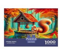 esquilo Puzzles Imposible,desafío for Adults Juego EduGatoivo 1000 Piezas Obra De Arte De Juego De para Adultos Y Niños Mayores De 12 Años 70x50cm/1000pcs