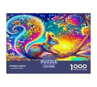 esquilo Puzzles Imposible,desafío para Adultos Juego EduGatoivo 1000 Piezas Obra De Arte De Juego De para Adultos Y Niños 52x38cm/1000pcs