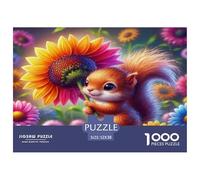 esquilo Rompecabezas Imposible,desafío para Adultos Entretenimiento Creativo 1000 Piezas Obra De Arte De Juego De para Adultos Y Niños 52x38cm/1000pcs