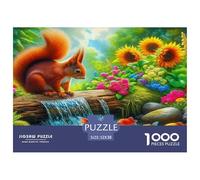 esquilo Rompecabezas Imposible,desafío para Adultos Entretenimiento Creativo 1000 Piezas Obra De Arte De Juego De para Adultos Y Niños A Partir De 12 Años 52x38cm/1000pcs