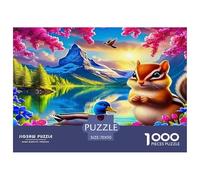 esquilo Rompecabezas Imposible,desafío para Adultos Juego EduGatoivo 1000 Piezas Obra De Arte De Juego De para Adultos, Regalos A Partir De 14 Años 70x50cm/1000pcs